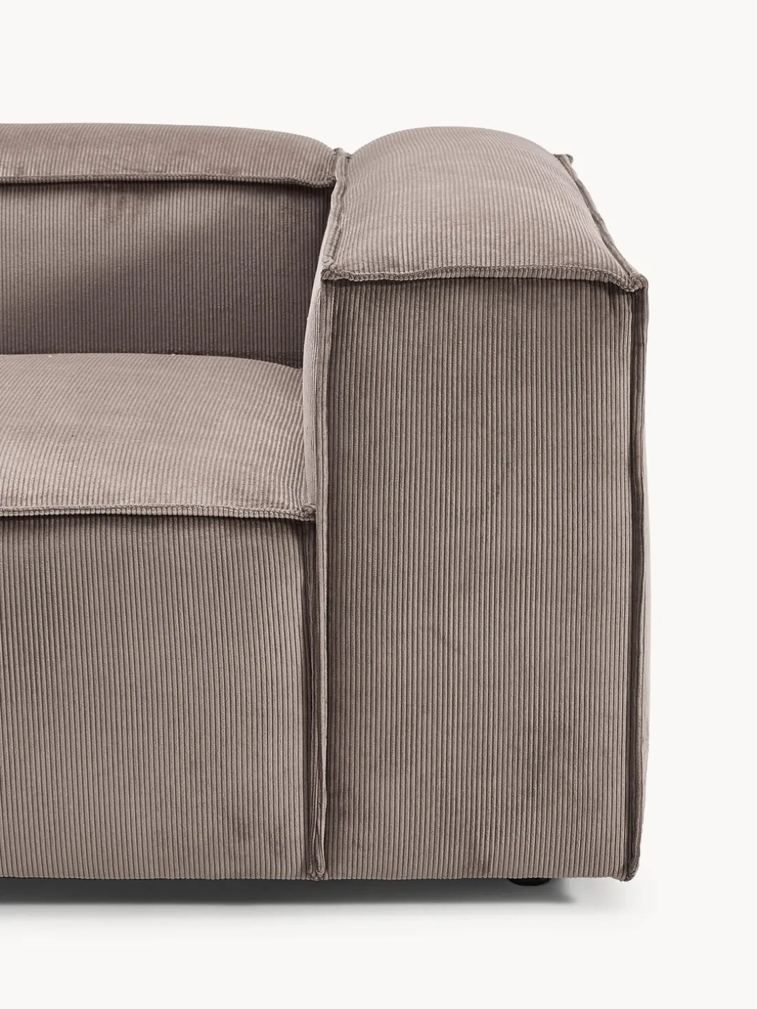 Diván modular grande de pana Lennon