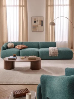 Diván modular grande en tejido bouclé Sofia