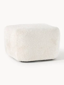 Diván puf de borreguillo bouclé Wolke