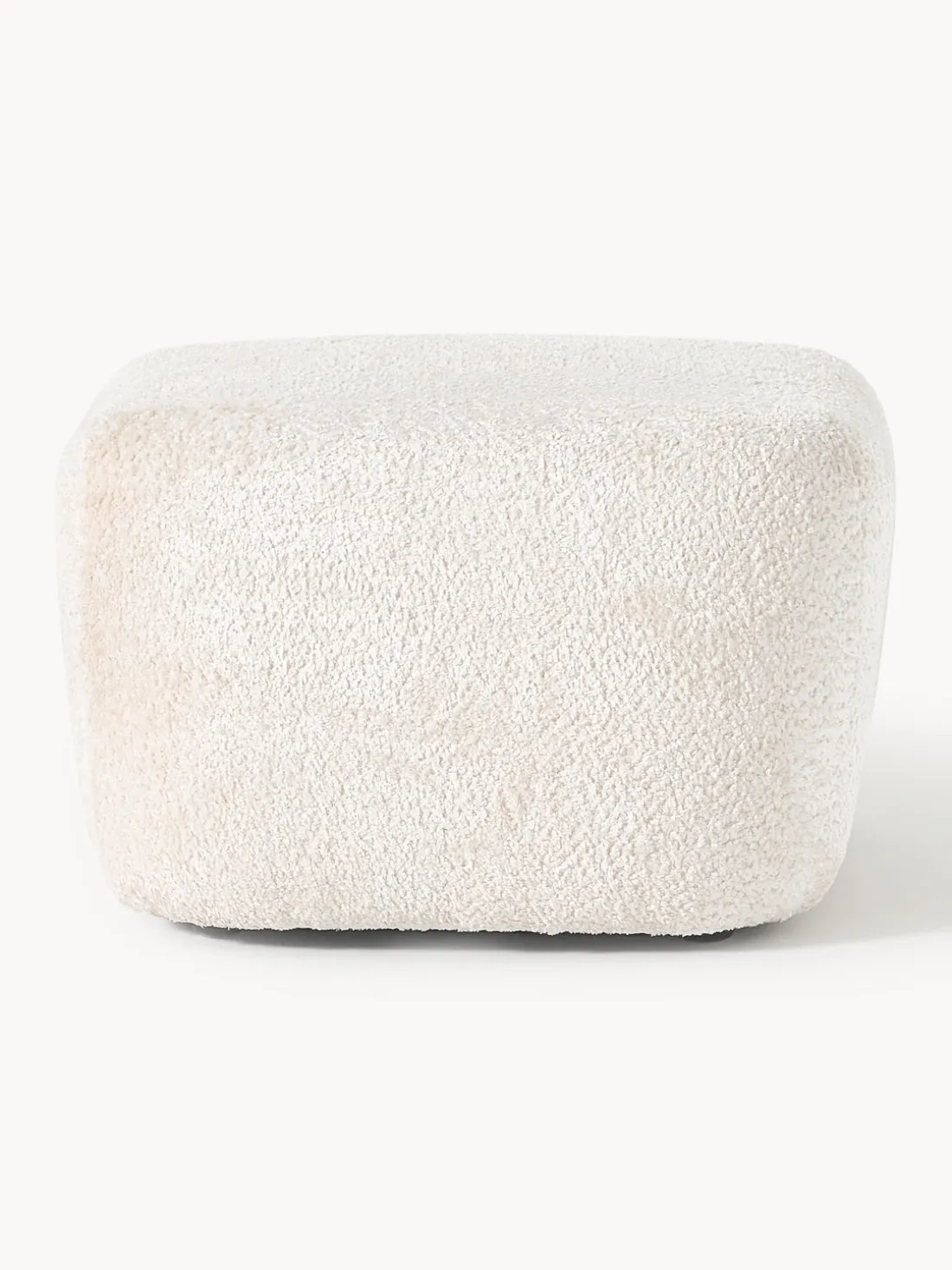 Diván puf de borreguillo bouclé Wolke