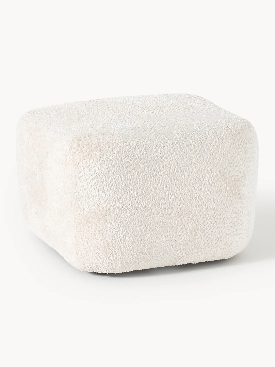 Diván puf de borreguillo bouclé Wolke