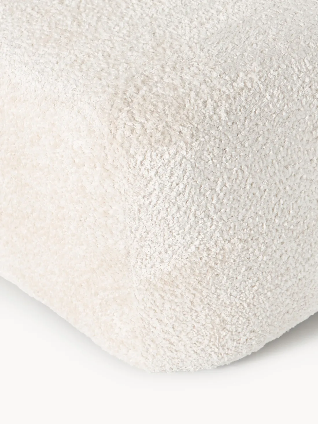 Diván puf de borreguillo bouclé Wolke