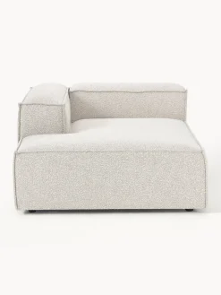 Diván rinconero modular en tejido bouclé Lennon