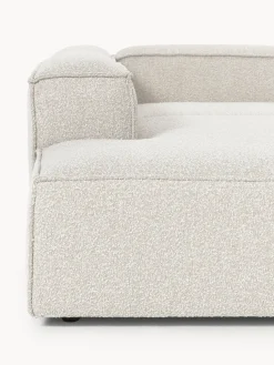 Diván rinconero modular en tejido bouclé Lennon