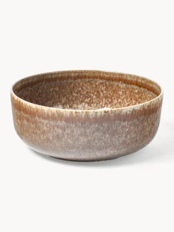 Ensaladera artesanal con esmalte reactivo Danza