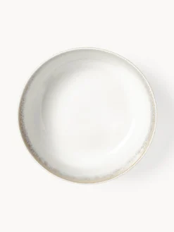 Ensaladera artesanal con esmalte reactivo Danza