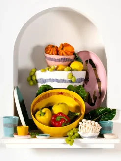 Ensaladera con esmalte reactivo Feast