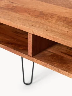 Escritorio de madera de mango y metal Tova