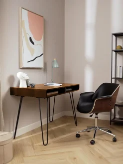 Escritorio de madera de mango y metal Tova