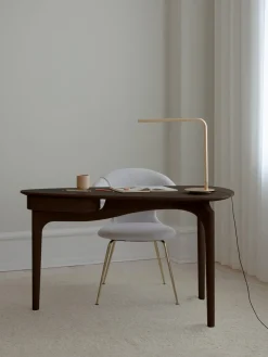 Escritorio de madera de roble con cajón Duende