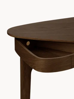 Escritorio de madera de roble con cajón Duende