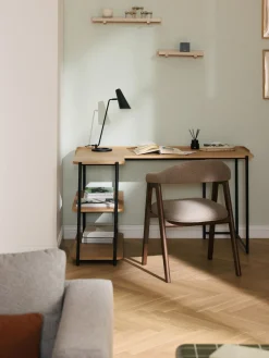 Escritorio esquinero de madera de fresno Renee