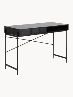 Escritorio estrecho de madera Angus