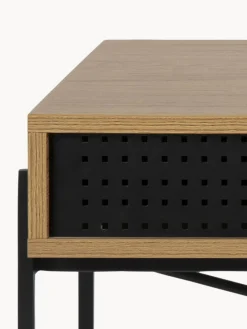 Escritorio estrecho de madera Angus