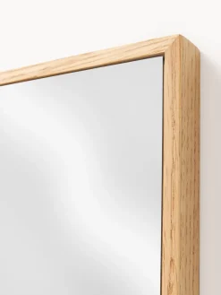 Espejo de pared con marco de madera de roble Avery