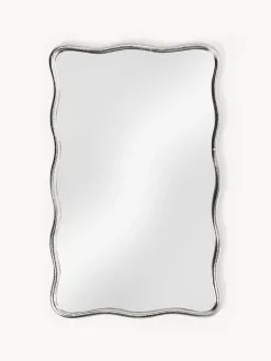 Espejo de pared con marco de metal ondulado Reggie