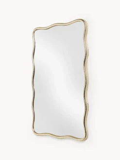 Espejo de pared con marco de metal ondulado Reggie