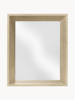 Espejo de pared de travertino Lancet