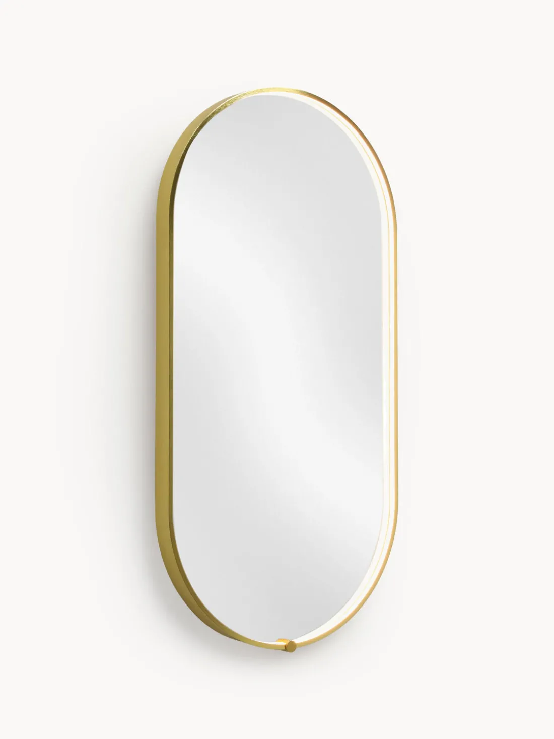 Espejo de pared ovalado con iluminación LED Avior