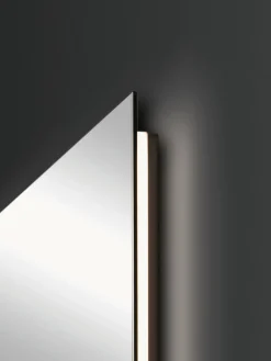 Espejo de pared sin marco con iluminación LED Galaxy, tamaños diferentes