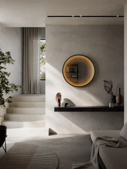 Espejo Foggy Round 80