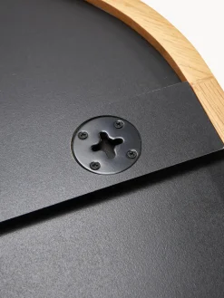 Espejo ovalado de pared con marco de roble Avery