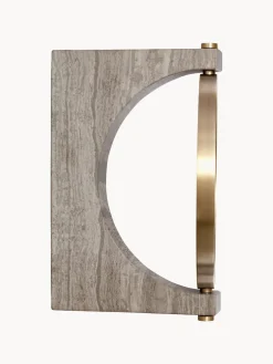 Espejo tocador redondo de mármol de pared Pepe