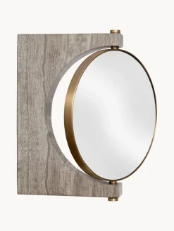 Espejo tocador redondo de mármol de pared Pepe