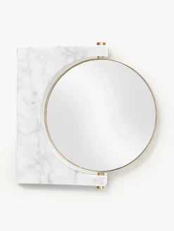 Espejo tocador redondo de mármol de pared Pepe