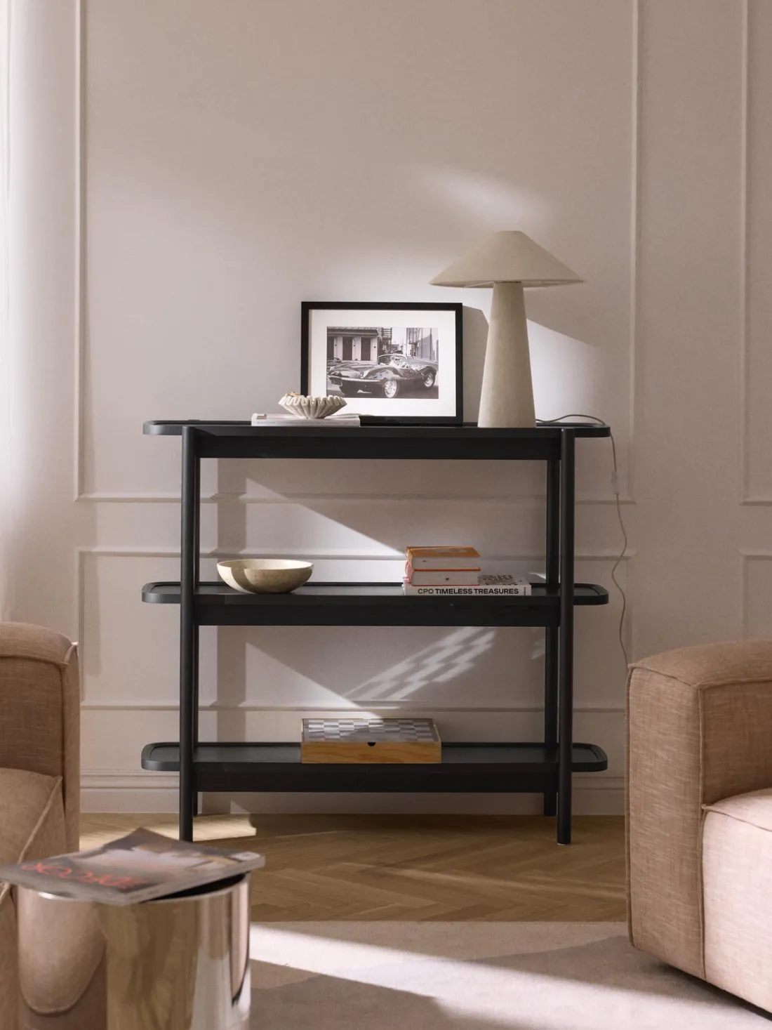 Estantería baja de madera Libby