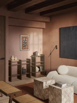 Estantería con elementos de metal Rami