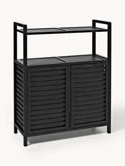 Estantería de baño de bambú con cestos de ropa Kit