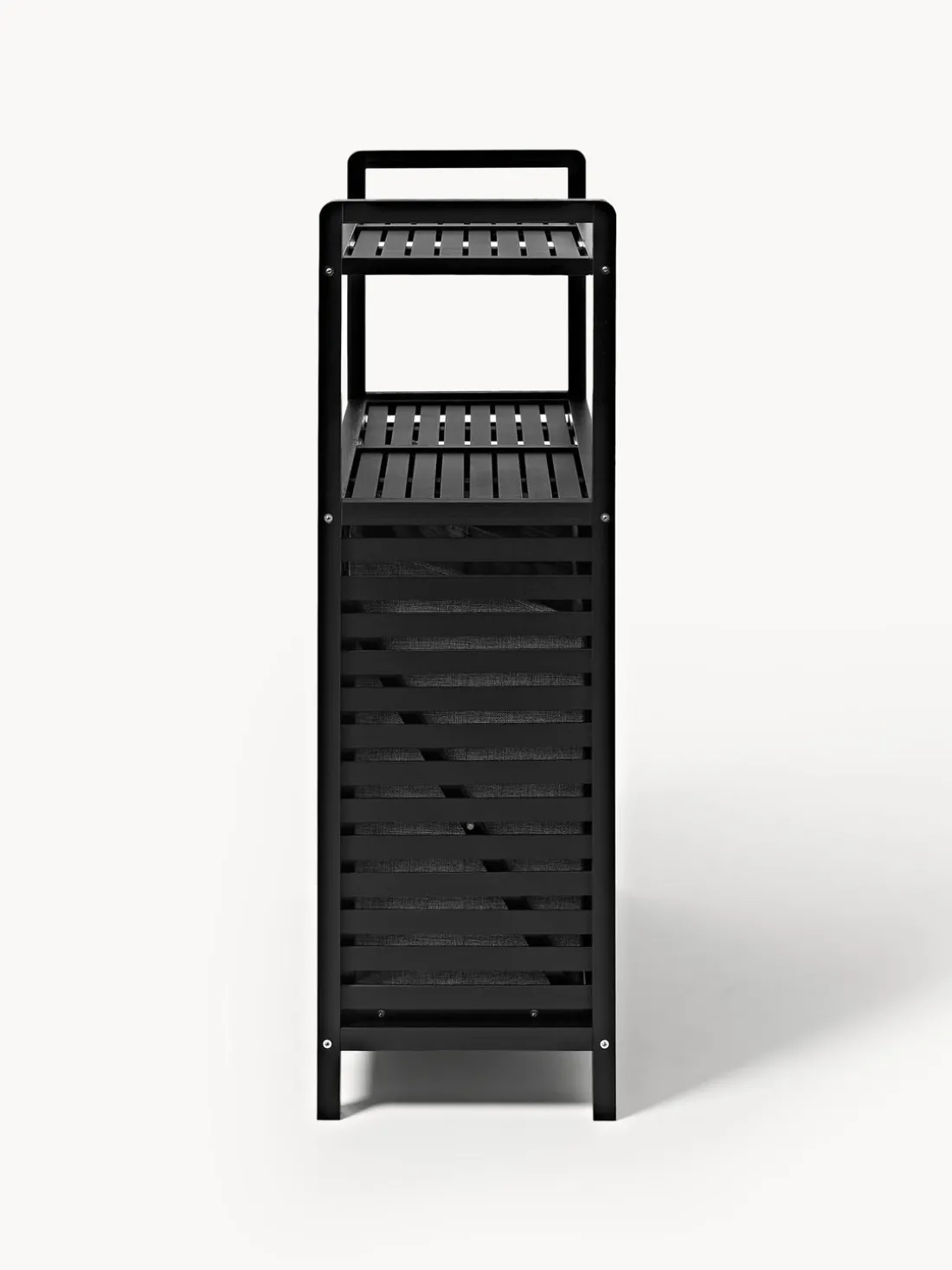 Estantería de baño de bambú con cestos de ropa Kit