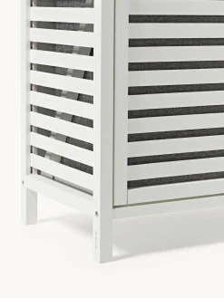 Estantería de baño de bambú con cestas de lavandería