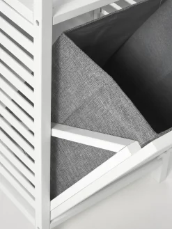 Estanteria de baño con cesta de lavandería Kit