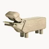 Figura decorativa de madera de roble Hippo