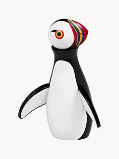 Figura decorativa de madera de haya Puffin
