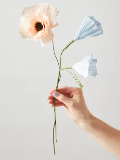 Flor artificial artesanal Peony