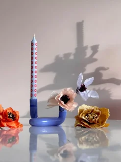 Flor artificial artesanal Ice Poppy