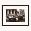 Fotografía enmarcada Steve McQueen in his Jaguar