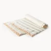 Fouta a rayas con flecos Priya