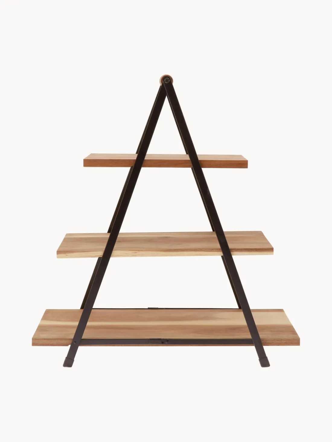 Fuente 3 pisos de madera de acacia Serve