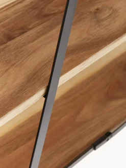 Fuente 3 pisos de madera de acacia Serve