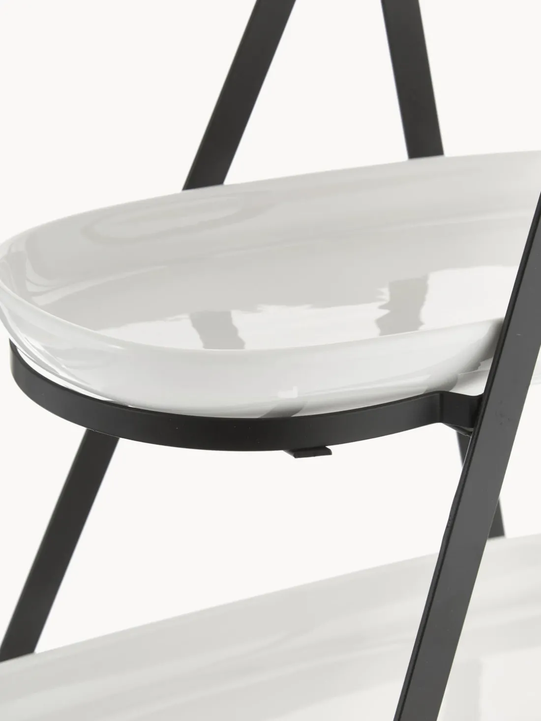 Fuente 3 pisos de porcelana Tower, con las bandejas extríbles