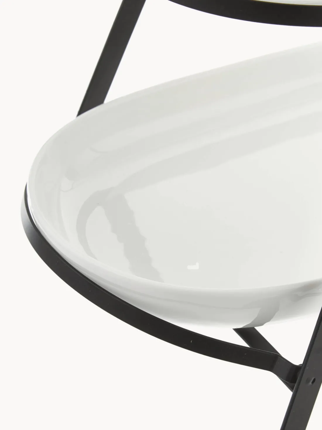 Fuente 3 pisos de porcelana Tower, con las bandejas extríbles