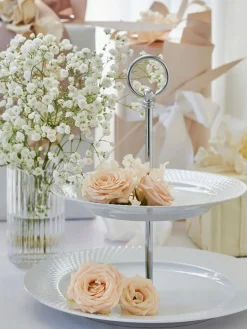 Fuente 2 pisos Rhombe