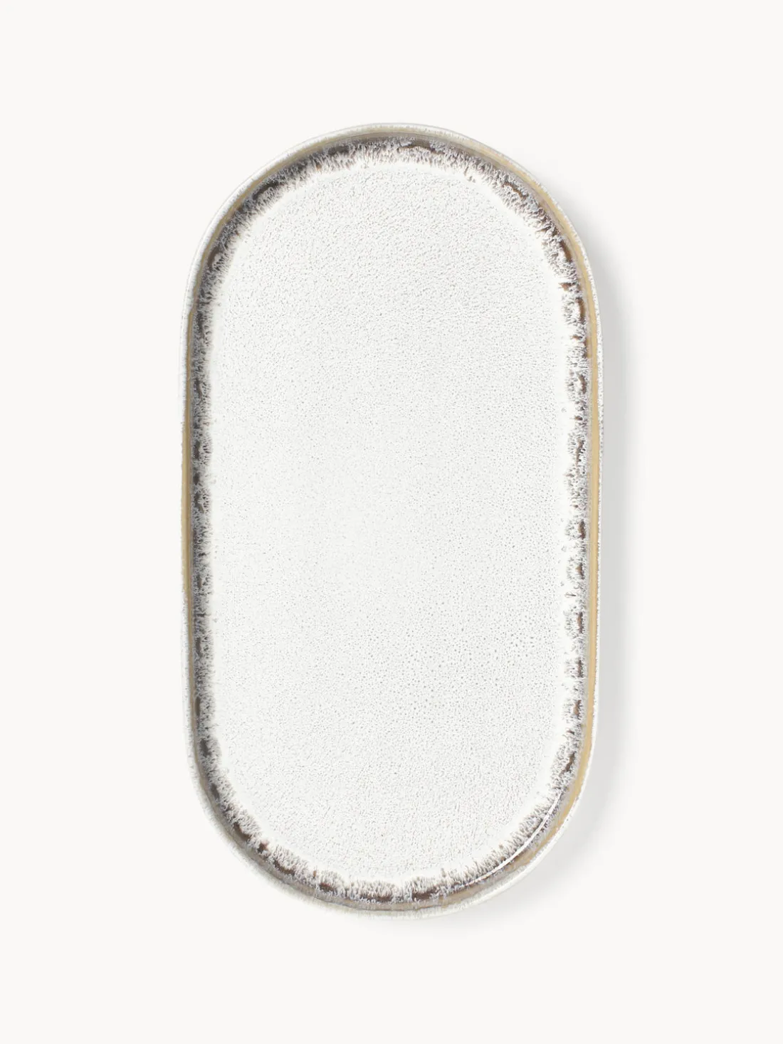 Fuente artesanal con esmalte reactivo Danza