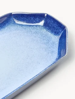 Fuente artesanal con esmalte reactivo Vinci