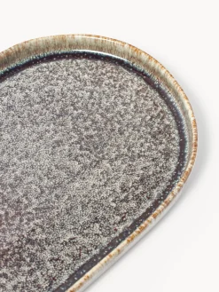 Fuente artesanal con esmalte reactivo Danza