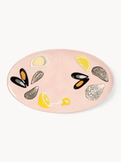 Fuente artesanal de dolomita De La Mer, 33 x 20 cm